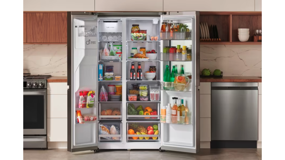 LG LRSOC2306S side by side refrigerator review  Warehouse