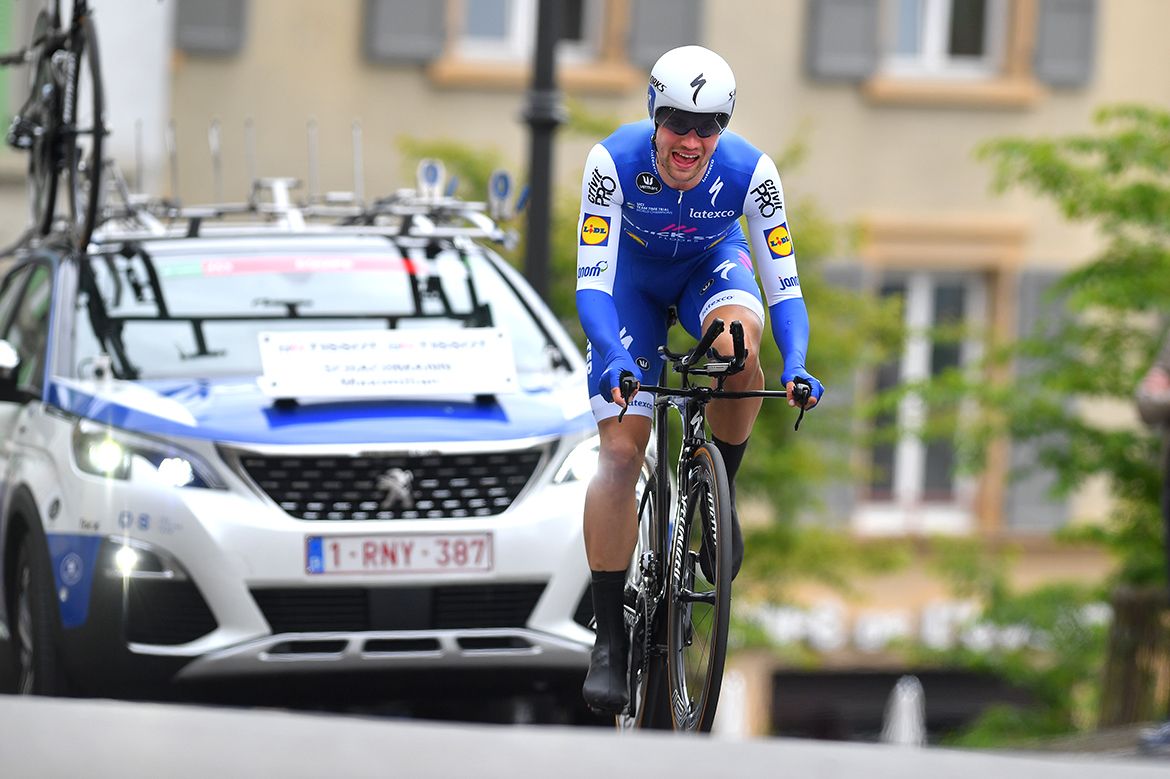 Maximilian Schachmann (Quick-Step Floors) riding to 14th place