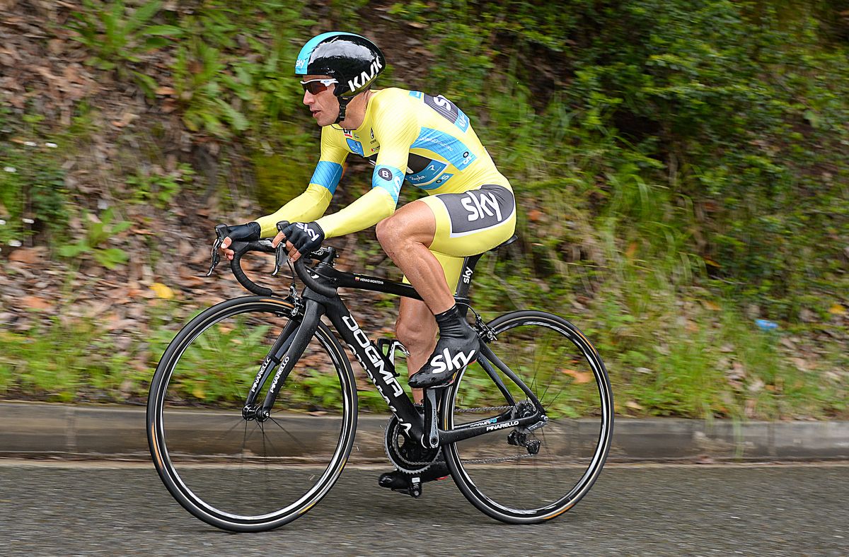 Sergio Henao lost his race lead in the time trial