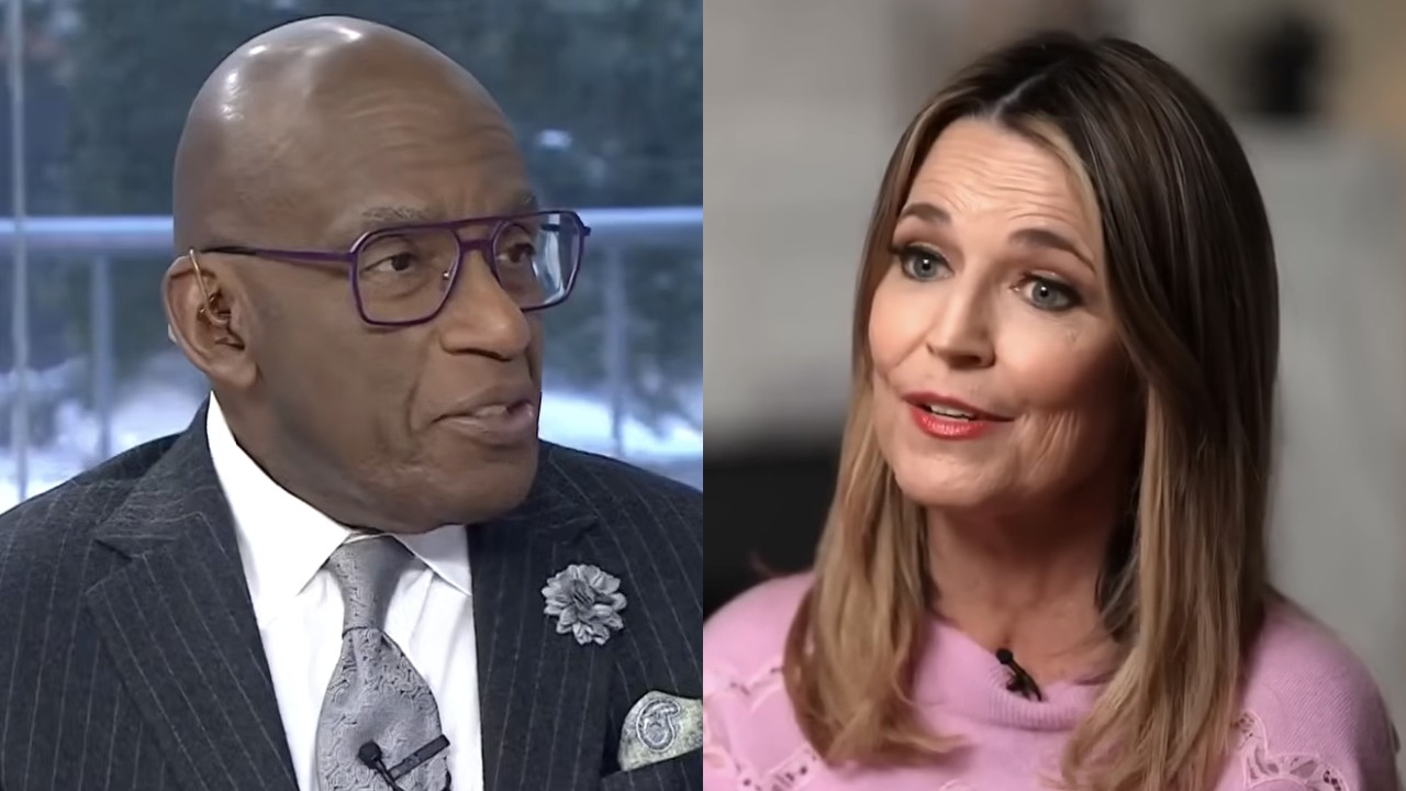 Al Roker and Savannah Guthrie appear on The Today Show.