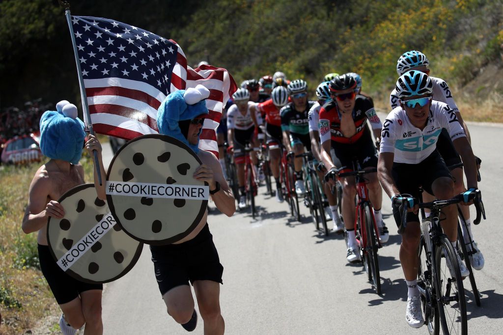 No time for cookies for Team Sky's Sebastian Henao on stage 2 of the 2018 Tour of California