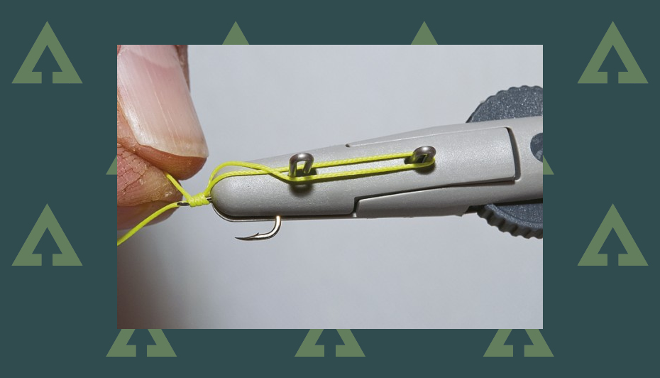 How to tie line to a spadeend hook Advnture