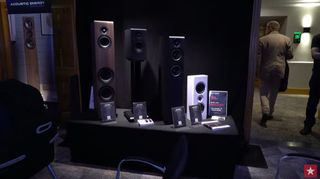 Accoustic Energy 300 series on stand