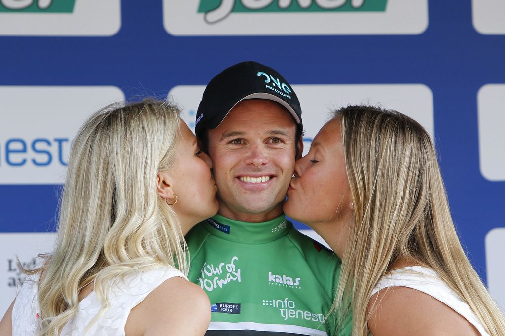 Steele von Hoff (ONE Pro Cycling) also leads the points classification