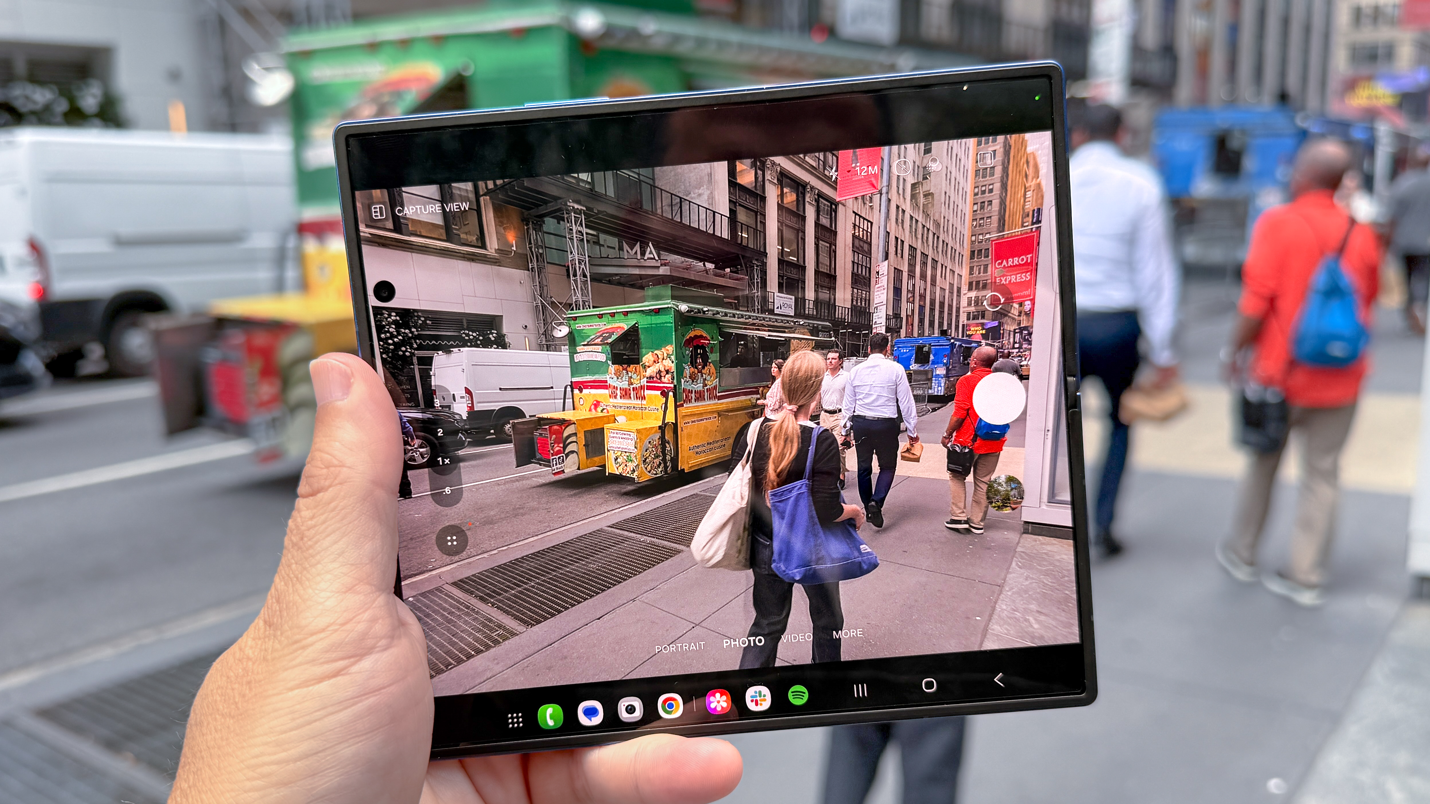 Samsung Galaxy Z Fold 7 shown in hand