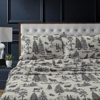 Mountain Toile Flannel Bedding