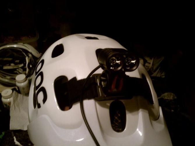 POC helmet set up with Gemini Lights