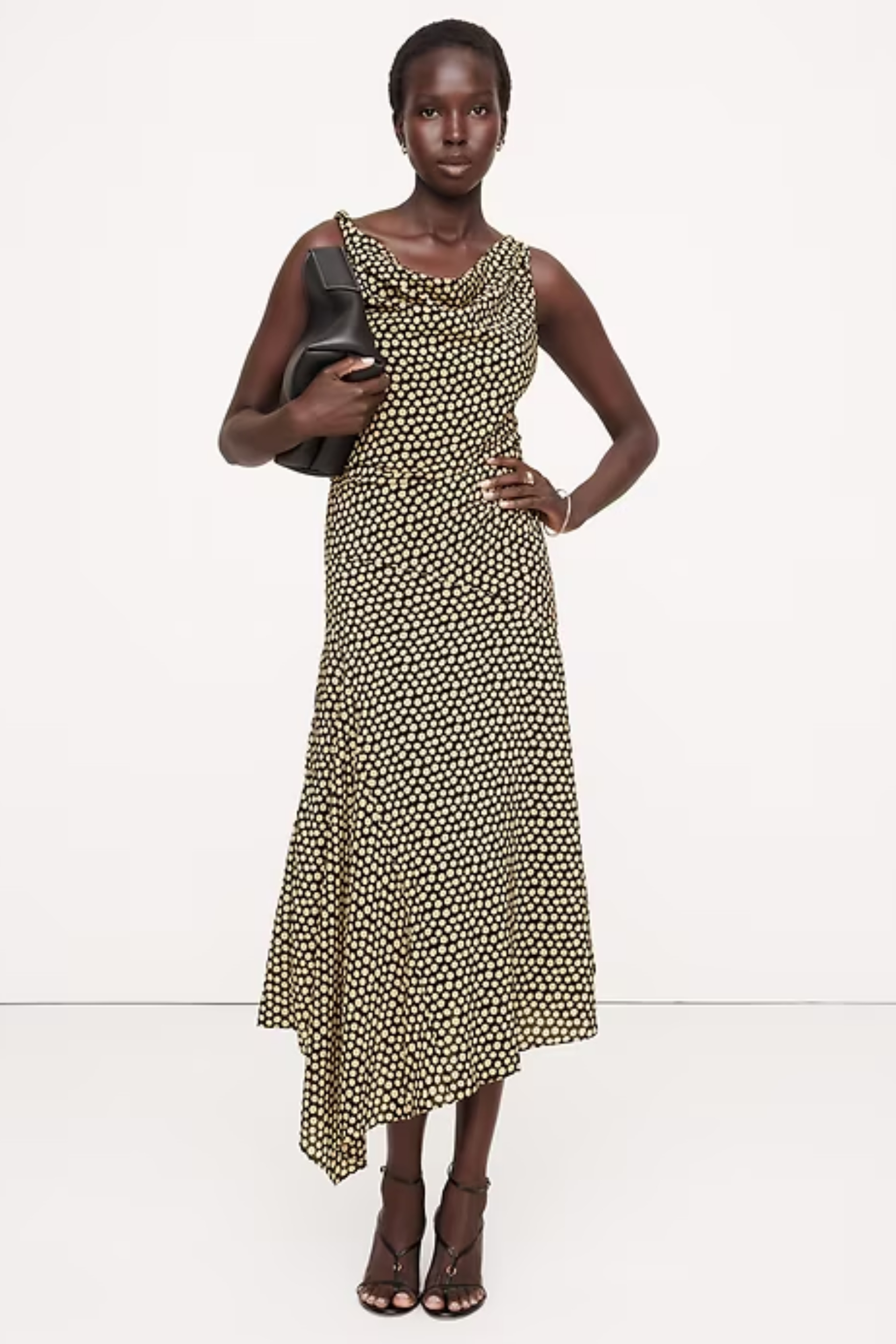 Banana Republic, Crepe Twist-Shoulder Dress