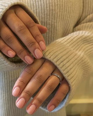 An image of Valentine's Day nails.