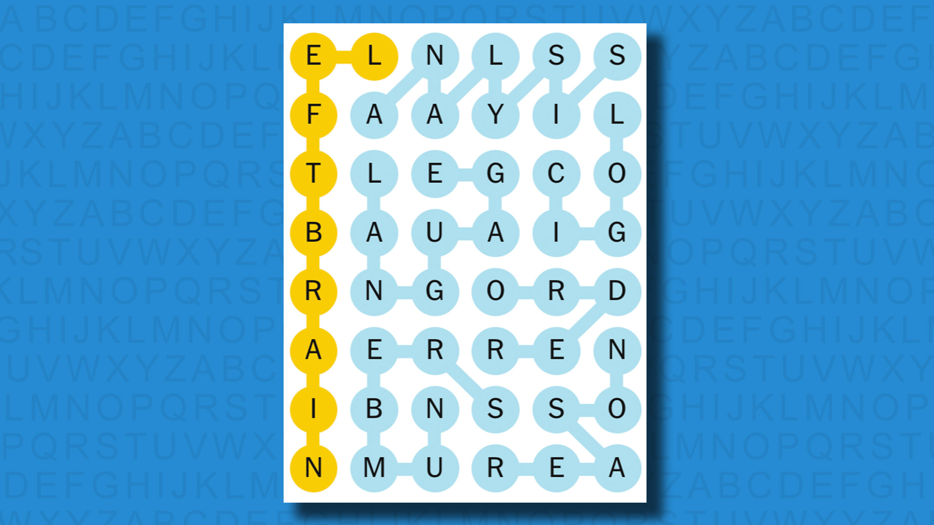 NYT Strands answers for game 531 on a blue background