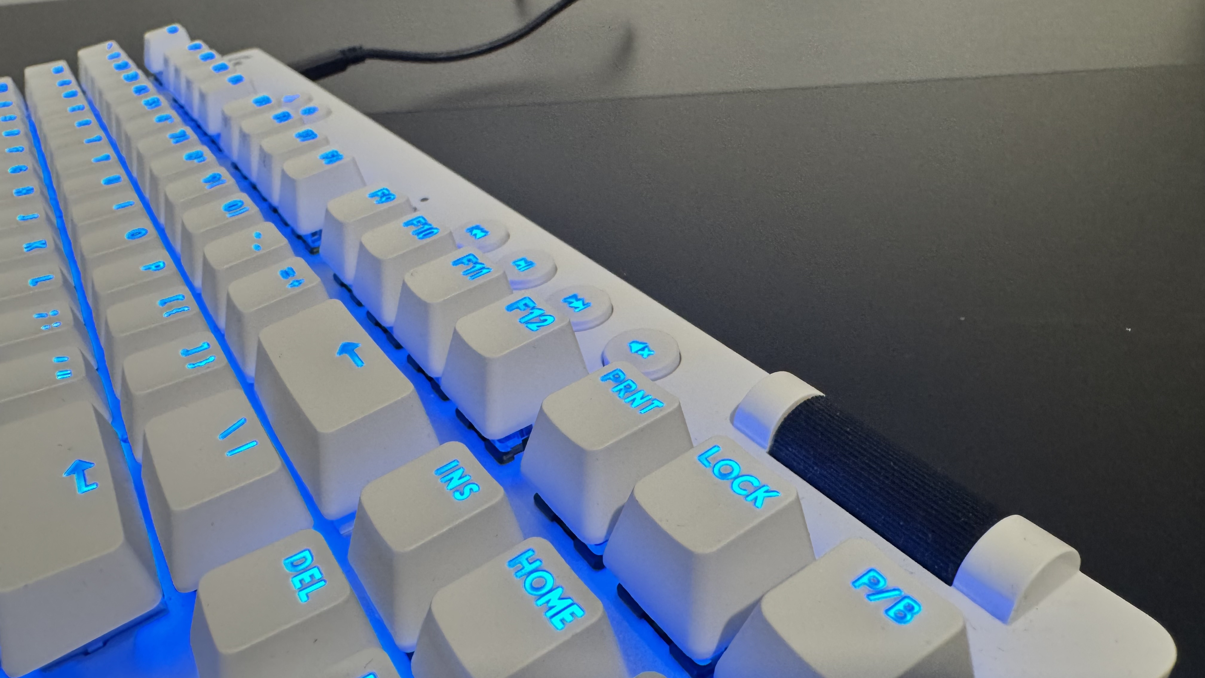 The Logitech G Pro X TKL Rapid gaming keyboard on a desk