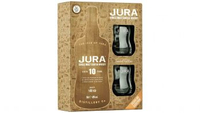 Jura 10 Year Old Single Malt Whisky 2 Glasses Gift Pack