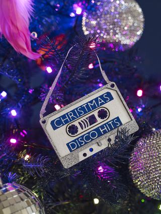Christmas Disco Hits Cassette Tape decoration from John Lewis & Partners