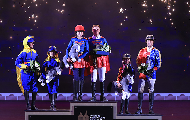 Not your average showjumping attire &mdash; but we&rsquo;d expect nothing less from the mini-major fancy dress pairs relay