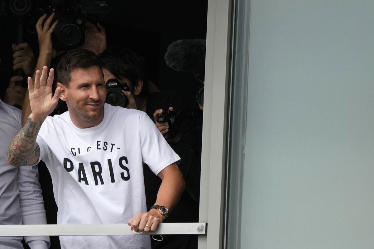 Lionel Messi has been unveiled by PSG