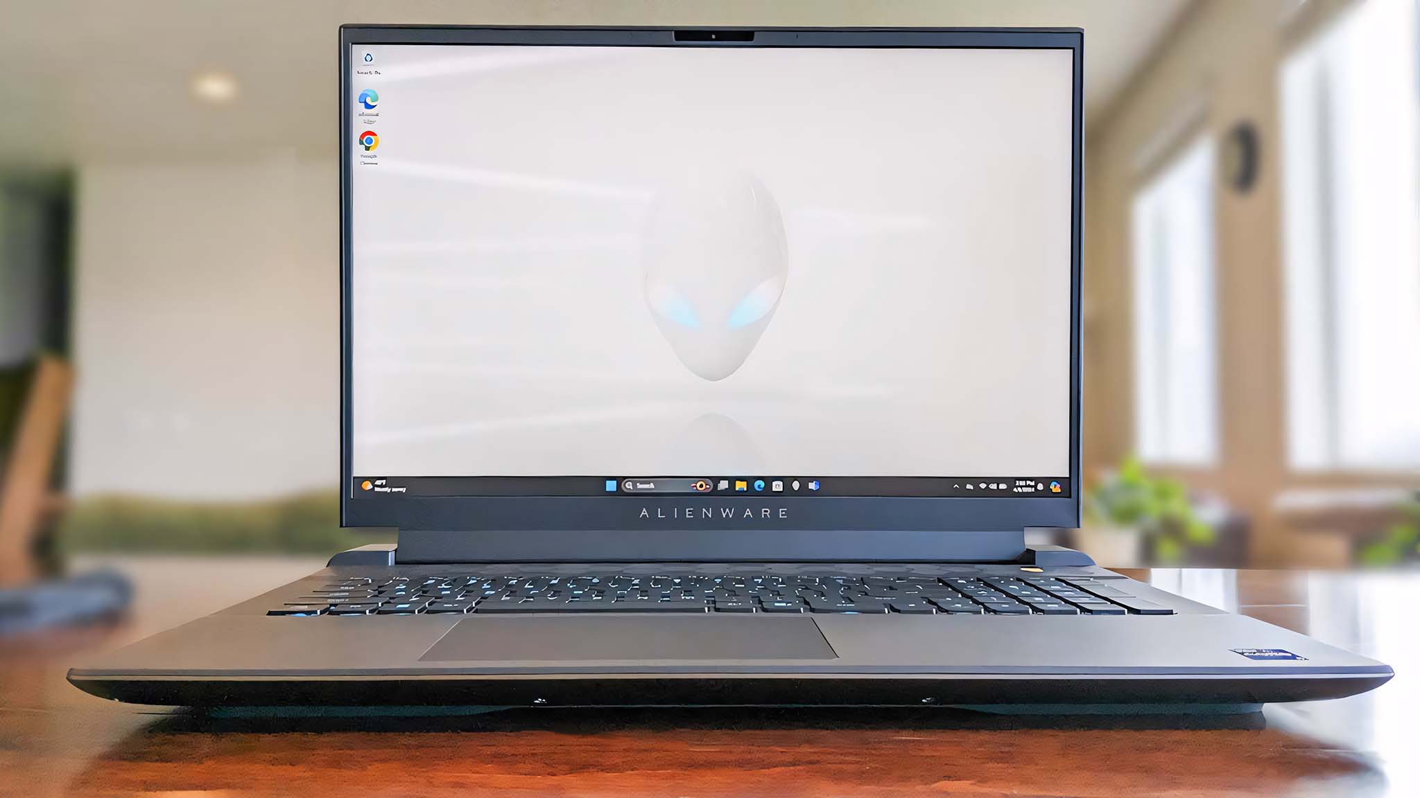 Alienware M18 R2 on table.