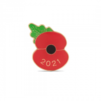 2021 Dated Poppy Pin - £3For an easier application, choose the 2021 poppy pin. You'll be pleased to know that 100% of the profits from this 2021 Dated Poppy Pin will be donated to The Royal British Legion.