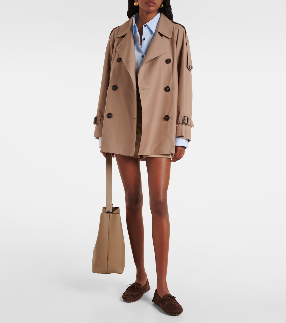 Caroline Cotton-Blend Trench Coat