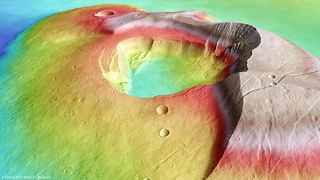 Martian Volcano Tharsis Tholus in Perspective 1