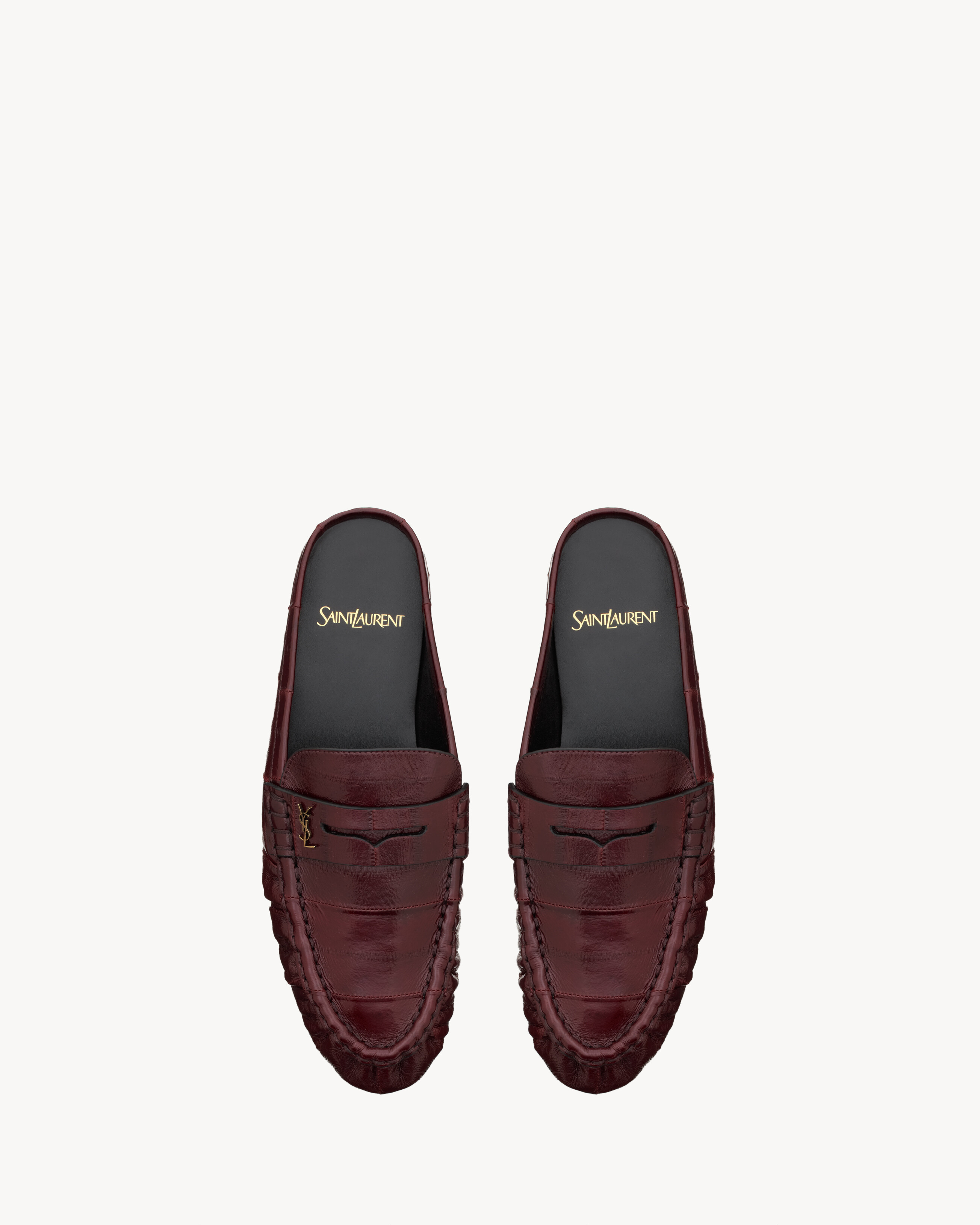 Le Loafer Mules in Eel