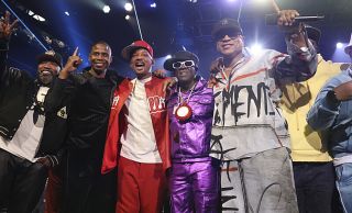 Bun B, Doug E. Fresh, The Fresh Prince, Flavor Flav and LL Cool J at A GRAMMY SALUTE TO 50 YEARS OF HIP HOP from the YouTube Theater in Los Angeles, California, scheduled to air on the CBS Television Network and available to stream on Paramount+.* Photo: