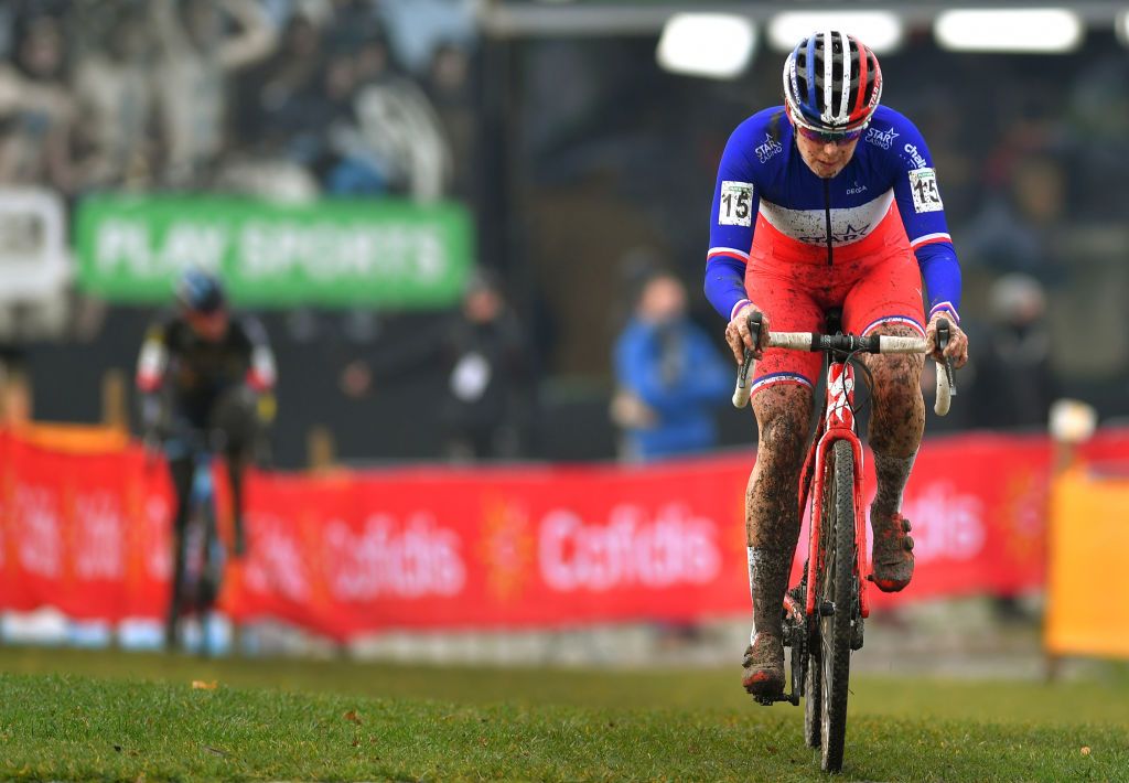 BOOM BELGIUM DECEMBER 06 Marion Norbert Riberolle of France and Starcasino Cx Team during the 6th Superprestige Cyclocross Boom 2020 Women Elite De Schorre Boom Superprestige2021 SPBoom SuperprestigeCX on December 06 2020 in Boom Belgium Photo by Luc ClaessenGetty Images