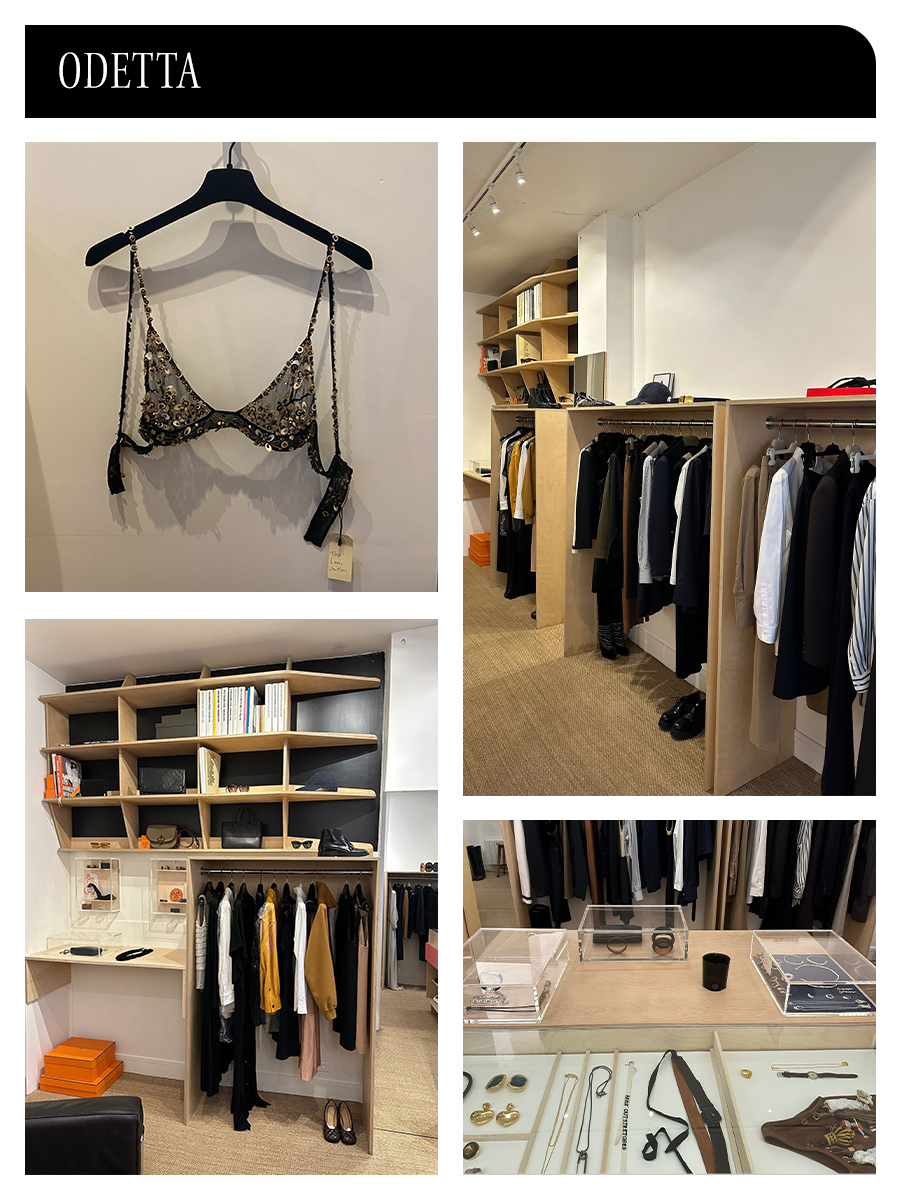 a photo inside at one of the best vintage stores in Paris