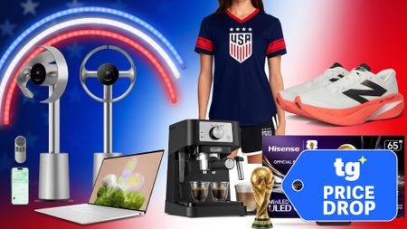 Collage of items on sale for 4th of July