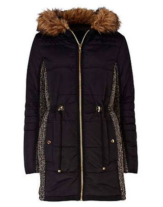 River Island parka coat, £90