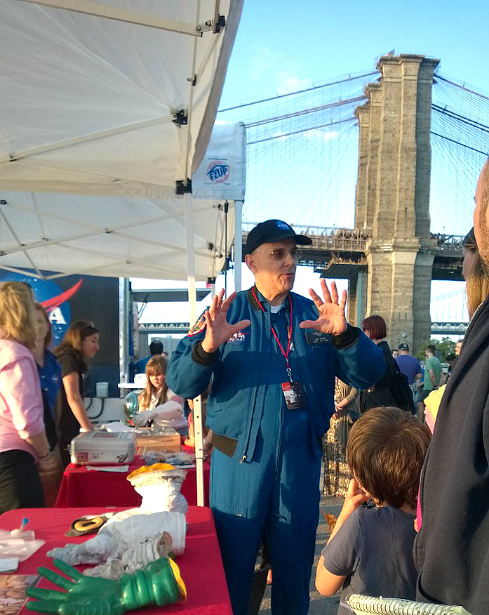 Astronaut Lee Morin at the 2015 World Science Festival