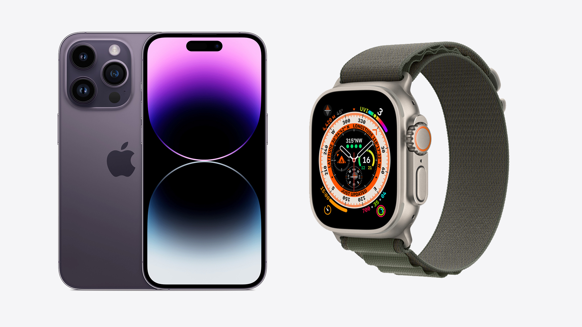 iPhone 14 Pro and Apple Watch Ultra