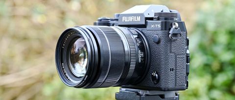 Fujifilm X-T5 on tripod