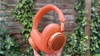 JBL Live 780NC headphones in orange finish