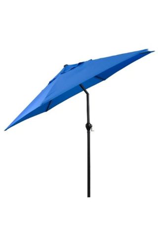 9 ft. Steel Market Push Tilt Patio Umbrella in Polyester Pacific Blue