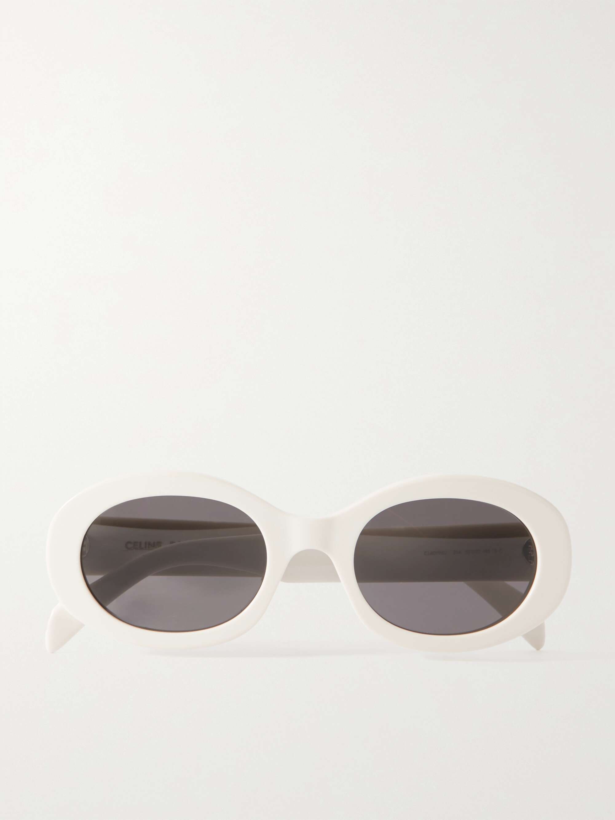 Triomphe Oval-Frame Acetate Sunglasses