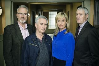 Larry Lamb with his New Tricks co-stars - Denis Lawson, Tamzin Outhwaite and Nicholas Lyndhurst