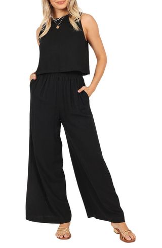 Marnie Tank 
Wide Leg Pants Linen Set