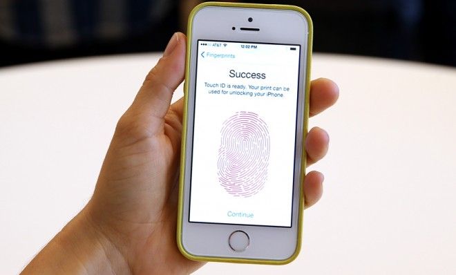 iPhone fingerprint sensor