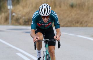 ESTACION DE MONTANA DE MANZANEDA OURENSE SPAIN AUGUST 29 EDITORS NOTE Alternate crop Pablo Castrillo of Spain and Team Equipo Kern Pharma attacks in the breakaway during the La Vuelta 79th Tour of Spain 2024 Day 12 a 1375km stage from Ourense Termal to Estacion de Montana de Manzaneda 1491m UCIWT on August 29 2024 in Estacion de Montana de Manzaneda Spain Photo by Tim de WaeleGetty Images