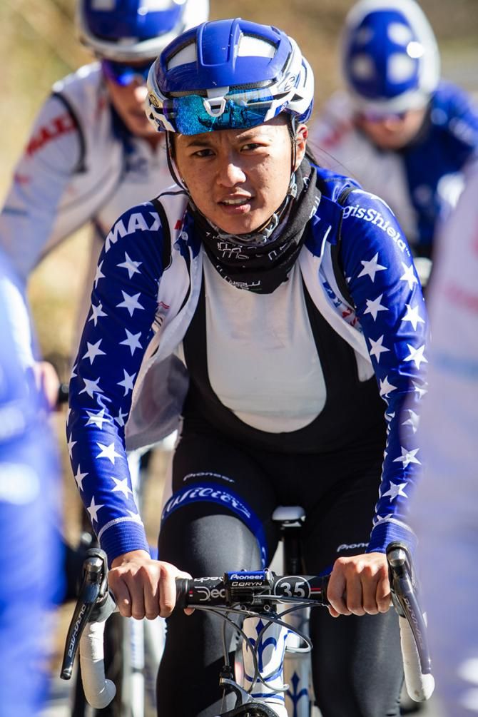 Coryn Rivera comes back to the team wearing her national champ jersey