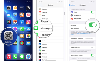 How to turn on or off iMessages for iPhone or iPad: Tap Settings, tap Messages, set the switch beside iMessage to the on position.