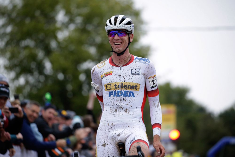 Toon Aerts wins the Iowa City World Cup at Jingle Cross