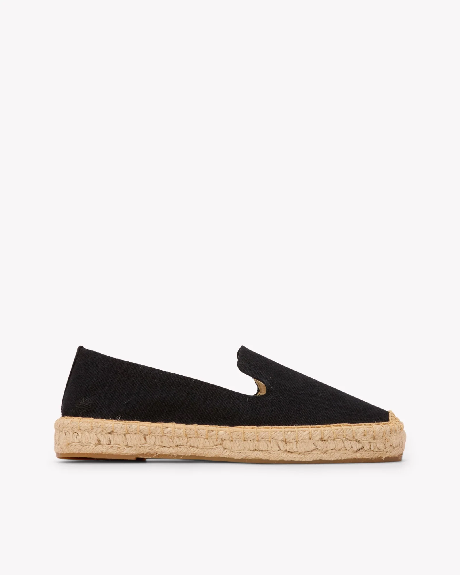 Women's Platform Smoking Espadrille | Woven Color | Noche Black