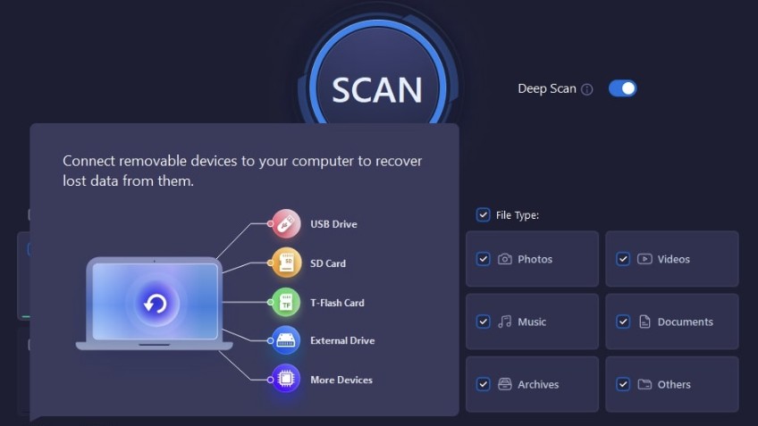 iTop Data recovery from various storage devices