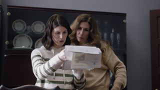 Gaynor Faye and Jemima Rooper as sisters in The Inheritance.