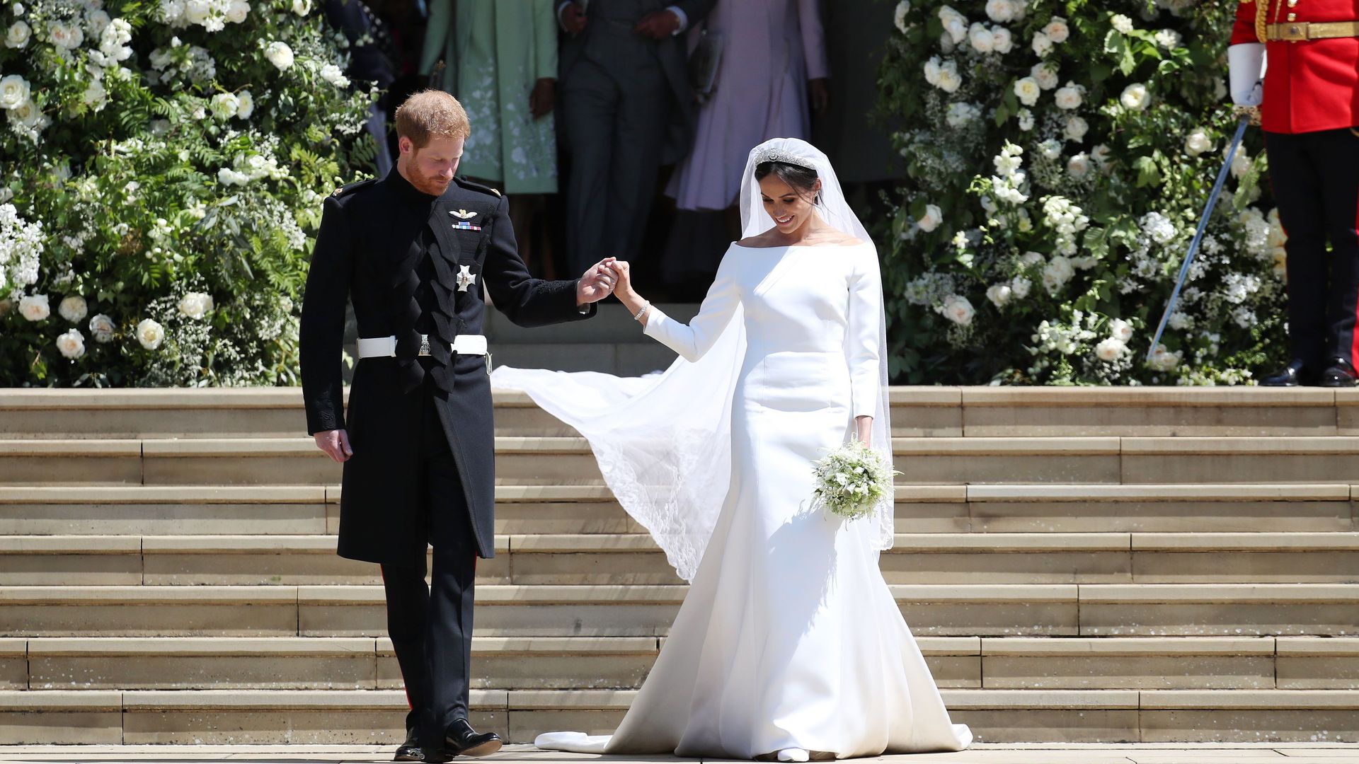 Meghan Markle's Givenchy Wedding Dress Looks Like Audrey Hepburn