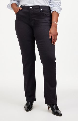 Mid Rise Stovepipe Jeans