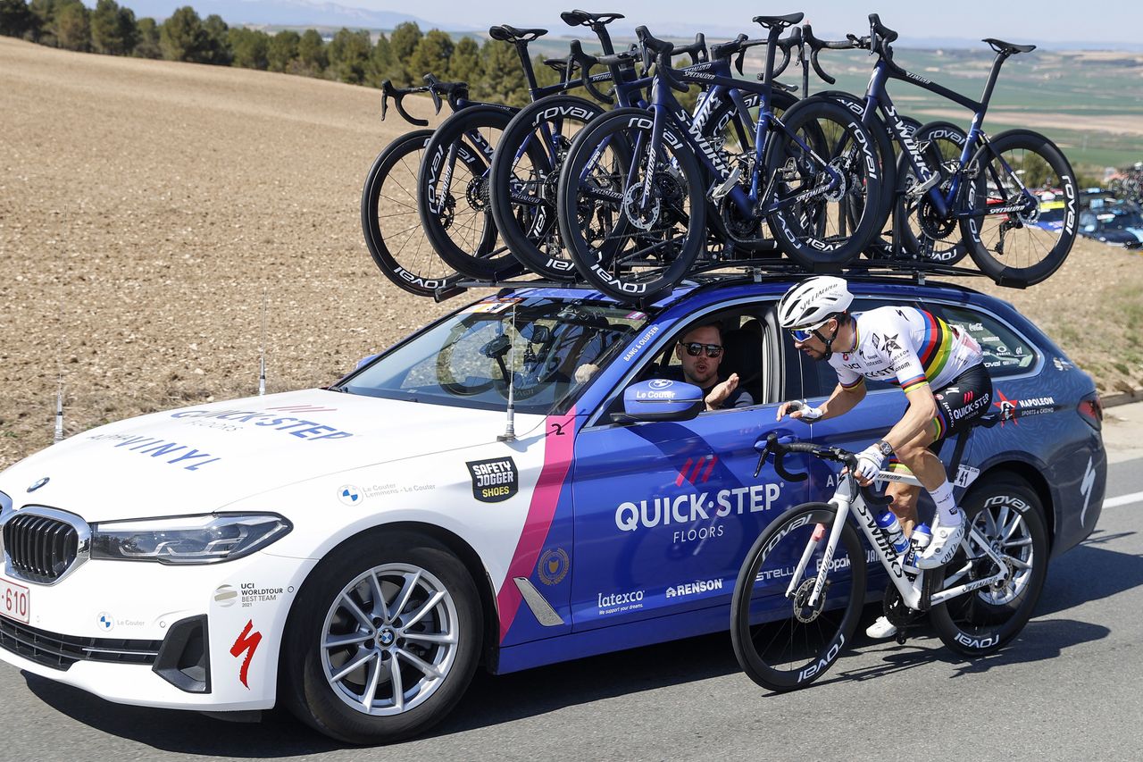 Itzulia Basque Country 2022 - 61st Edition - 2nd stage Leitza - Viana 207,6 km - 05/04/2022 - Julian Alaphilippe (FRA - Quick-Step Alpha Vinyl Team) - photo Luis Angel Gomez/SprintCyclingAgency&Acirc;&copy;2022