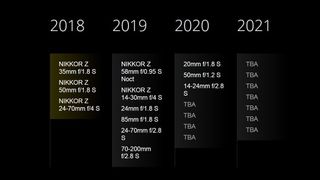 Nikon Z lens roadmap