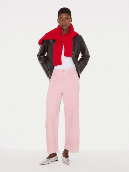 Tiny Wide Leg Cropped Jean | pink